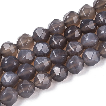 Natural Agate Beads Strands G-T121-08G-1