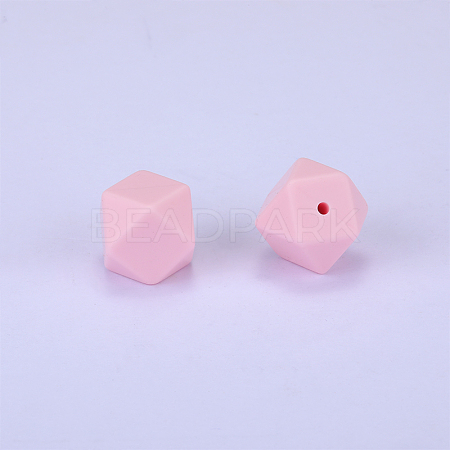 Hexagonal Silicone Focal Beads SI-JX0020A-87-1