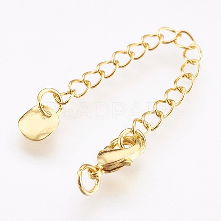 Brass Chain Extender X-KK-I633-04G-NR-1