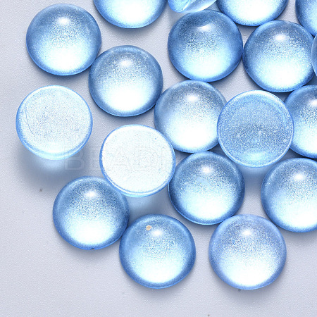 Spray Painted Glass Cabochons GLAA-S190-013C-B01-1