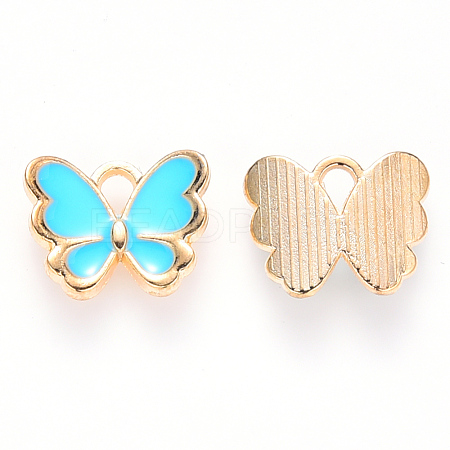 Alloy Enamel Charms X-ENAM-S121-070-1