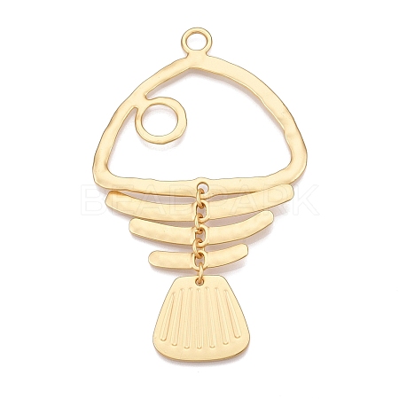 Rack Plating Alloy Big Pendants X-PALLOY-T090-33G-1