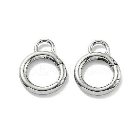 304 Stainless Steel Spring Gate Clasp Findings STAS-B082-05A-P-1