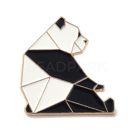 Origami Panda Enamel Pin JEWB-K004-36-1