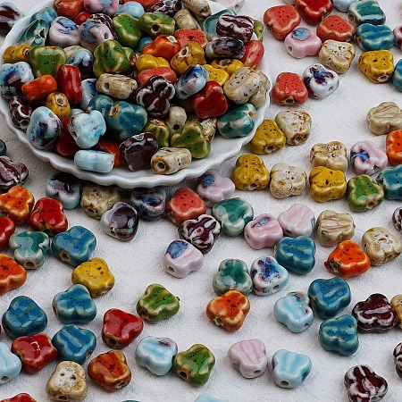 Handmade Porcelain Ceramic Beads PORC-Z003-09-1