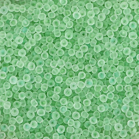 Frosted Colours Glass Seed Beads PW-WG88870-12-1