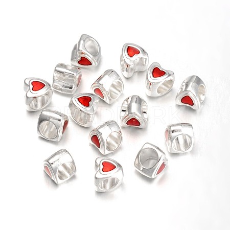 Alloy European Style Beads LFD8290Y-2-S-1