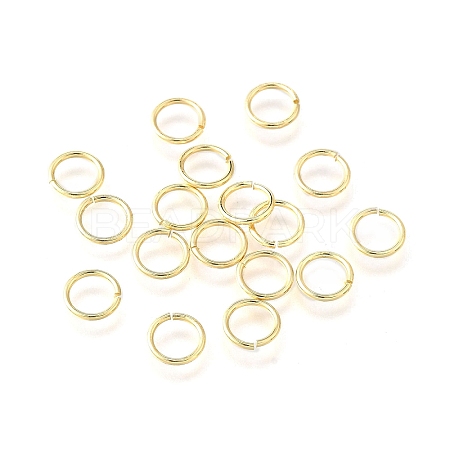 Brass Open Jump Rings KK-V007-004G-10-1