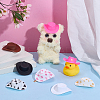 48Pcs 8 Styles Mini Cowboy Hat Plastic Accessories FIND-PH0027-03-4
