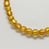 Handmade Silver Foil Glass Beads FOIL-R054-12mm-7-2