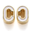Rack Plating Alloy Enamel Beads LS-X-ENAM-S122-033C-NR-2