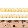 Anti-Tarnish Electroplate Glass Beads Strands EGLA-T021-4mm-15-05-4