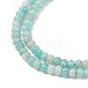 Faceted Rondelle Natural Amazonite Bead Strands G-F289-06A-4
