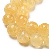 Natural Honey Calcite Beads Strands G-R494-A05-03-3