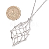 304 Stainless Steel Macrame Pouch Empty Stone Holder Necklace Making NJEW-JN05238-03-3