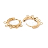 Ion Plating(IP) 304 Stainless Steel Hoop Earring Findings X-STAS-D183-01G-2