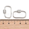Brass Micro Pave Cubic Zirconia Screw Carabiner Lock Charms FIND-WH0518-96A-P-3