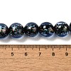 Handmade Dichroic Foil Glass Beads Strands DICH-U001-06I-4