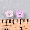 Frosted Transparent Acrylic Beads X-OACR-N137-72D-4