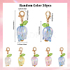 30Pcs Tulip Acrylic Locking Stitch Marker HJEW-SC0002-20-2