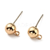 Brass Stud Earring Findings FIND-R144-13C-G14-1