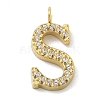 Ion Plating(IP) 304 Stainless Steel Micro Pave Cubic Zirconia Pendants STAS-Z107-03G-18-1