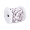 Braided Cowhide Leather Cord NWIR-N005-01R-3mm-2