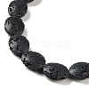 Natural Lava Rock Dyed Beads Strands G-H311-01-09-4
