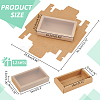 Foldable Paper Drawer Boxes with Clear Plastic Cover CON-WH0095-68A-05-2