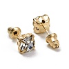 Ring & Daisy & Star & Square Rhinestone Stud Earrings EJEW-D277-07G-3