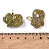 Natural Unakite Carved Pendants GG-CBA105B-03B-G-3
