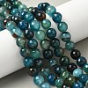 Natural Agate Beads Strands G-M437-C01-01W-5