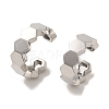 Rack Plating Brass Clip-on Earrings EJEW-R162-27P-1