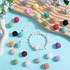 40Pcs 20 Colors Organic Wool Fabric Beads FIND-SC0009-18-4