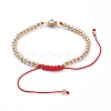 Adjustable Nylon Thread Braided Bead Bracelets BJEW-JB05278-3