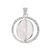 Alloy Pendant Cabochon Settings LS-PALLOY-S107-005P-RS-3