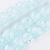 Two Tone Crackle Glass Bead Strands X-CCG-I001-12-1