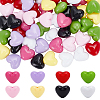   64Pcs 8 Colors Opaque Acrylic Beads SACR-PH0001-51-1