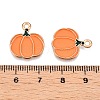 Thanksgiving Day Theme Alloy Enamel Pendants ENAM-T020-35N-3