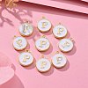 Golden Plated Alloy Charms X-ENAM-S118-01P-5