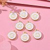 Golden Plated Alloy Charms ENAM-S118-01G-5