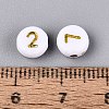 Opaque Acrylic Beads SACR-Q001-12E-4