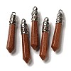 Synthetic Goldstone Pointed Big Pendants G-Z055-01P-05-1