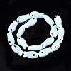 Handmade Porcelain Ceramic Beads Strands PORC-T006-03O-2