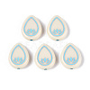 Painted Opaque Acrylic Beads OACR-T029-02V-1