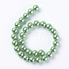 Eco-Friendly Dyed Glass Pearl Round Beads Strands HY-A002-14mm-RB008N-2