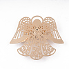 Brass Filigree Joiners Links KK-S353-004LG-3