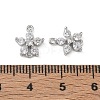 SHEGRACE Brass Pave Clear Cubic Zirconia Connector Charms XGRQ7H576-954P-3