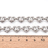304 Stainless Steel Heart Link Chains CHS-Q009-03P-01-3