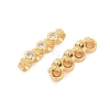 Brass Micro Pave Clear Cubic Zirconia Spacer Bars LS-KK-P302-26G-2